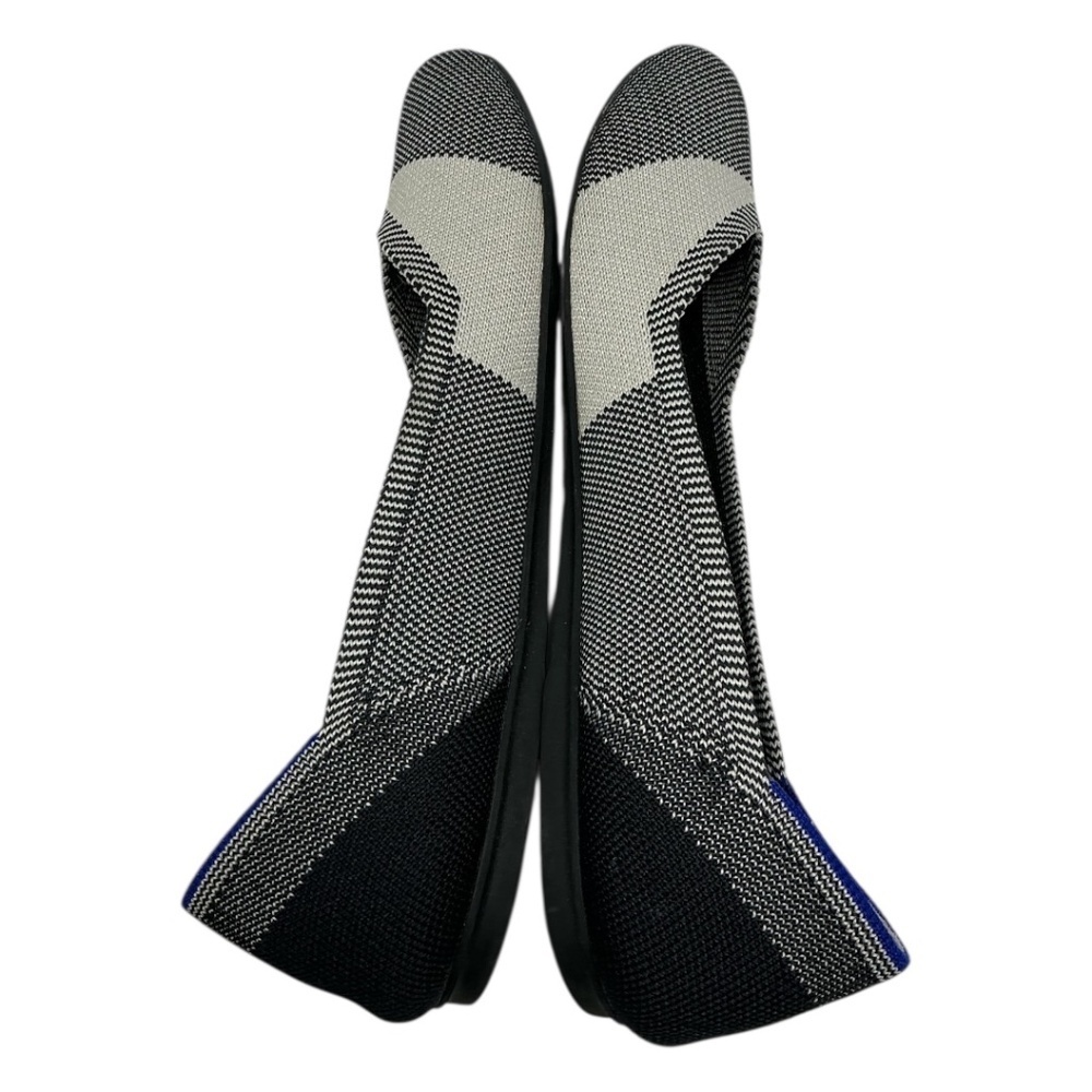 Rothy's The Flat in Cap Toe Black Flats - Picture 8 of 12